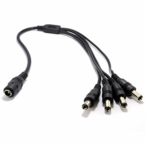 Cable Para Camara DC 1 a 4 Splitter CCTV