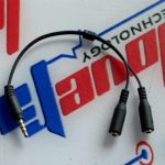 CABLE SPLITTER AUDIFONOS 1 ENTRADA  MACHO 2 SALIDA HEMBRA
