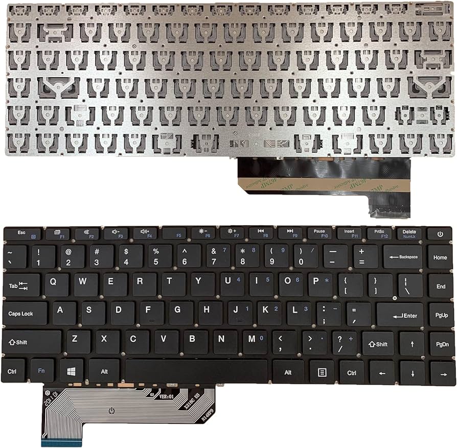 thumbnail image 2 of New US Layout Keyboard For Gateway GWTN141-2, GWTN141-3, GWTN141-4, GWTN141-10 - Non-Backlit, Black 2 of 4